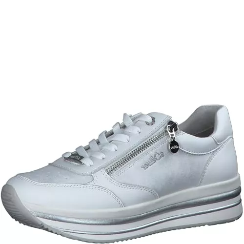 s.Oliver Sneaker & Sportschuhe s.Oliver Damen Sneaker flach mit Dicker Sohle mit Reißverschluss