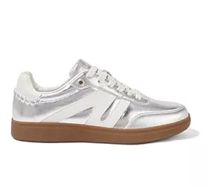 LUCKY STEP Sneaker & Sportschuhe LUCKY STEP Damen Klassische Retro Sneaker mit Gummisohle - Modische Leder-Freizeitschuhe für Tennis und Skateboarden, rutschfeste Turnschuhe