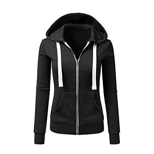 Newbestyle Kapuzenpullover Newbestyle Jacke Damen Sweatjacke Hoodie Sweatshirtjacke Pullover Oberteile Kapuzenpullover