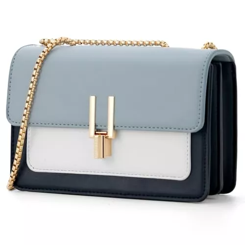TOP BAND Taschen & Rucksäcke TOP BAND Color-Block Crossbody Taschen für Frauen Leder Crossbody Geldbörsen Niedliche Designer Handtaschen Umhängetasche Mittlere Größe