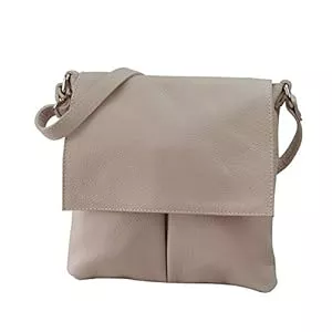 SH Leder Taschen & Rucksäcke SH Leder Echtleder Umhängetasche Schultertasche Crossover aus Gernarbt Rindleder 26x25cm Kim G182