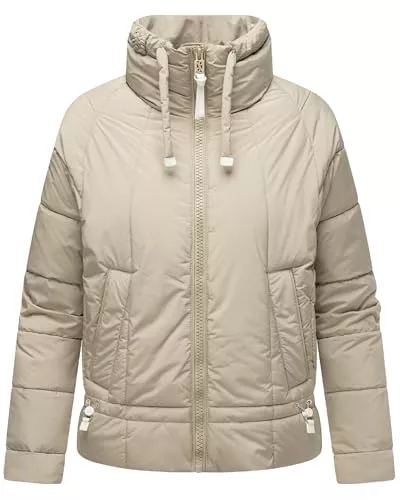 Navahoo Jacken Navahoo leichte Damen Steppjacke Kurze Übergangsjacke Oversized mit Fledermausärmeln Luftzauber 14 XS-XXL