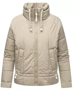 Navahoo Jacken Navahoo leichte Damen Steppjacke Kurze Übergangsjacke Oversized mit Fledermausärmeln Luftzauber 14 XS-XXL
