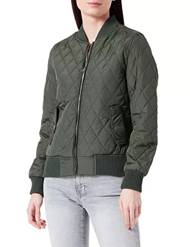 Urban Classics Jacken Urban Classics Damen Ladies Diamond Quilt Nylon Jacket