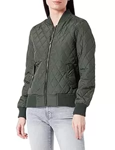 Urban Classics Jacken Urban Classics Damen Ladies Diamond Quilt Nylon Jacket