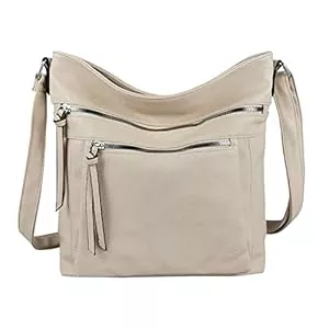 ITALYSHOP24 Taschen & Rucksäcke OBC Damen Tasche Schultertasche Shopper Umhängetasche Crossover Crossbody Henkeltasche Beuteltasche Handtasche Hobo Bag Reise Kunst-Leder