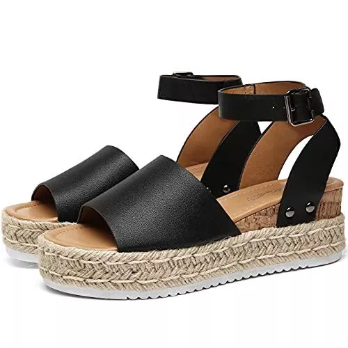 katliu Sandalen & Slides katliu Damen Plateau &amp; Keilabsatz Sandalen, 21010-07