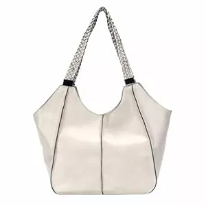 ITALYSHOP24 Taschen & Rucksäcke OBC Damen XXL Tasche Schultertasche Shopper Businesstasche Umhängetasche Workbag Henkeltasche Reisetasche FLECHTOPTIK Henkel Leder Optik