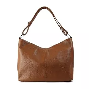 1990s Taschen & Rucksäcke 1990s Umhängetasche für Damen aus echtem Leder, mittlere Schultertasche aus Leder, Hobo mit ausziehbarem Schultergurt.