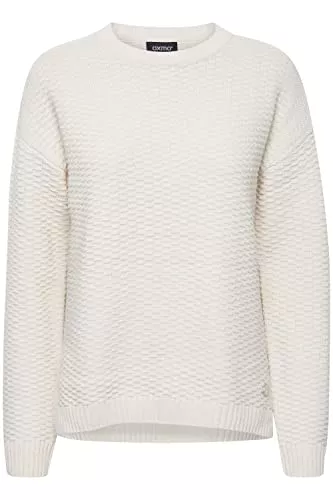 OXMO Pullover & Strickmode OXMO by OXMilla Damen Strickpullover Feinstrick Pullover Rundhalsausschnitt