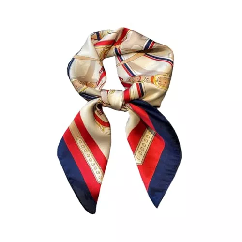 Ecroon Schals & Tücher Ecroon Damen Seide Gefühl Schal Halstuch Schal Frauen Seidenschal Seidentuch Scarf Bandana Taschentuch Ansatz Handgelenk