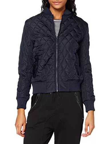 Urban Classics Jacken Urban Classics Damen Ladies Diamond Quilt Nylon Jacket