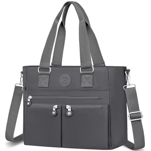 VOBUKE Taschen & Rucksäcke VOBUKE Handtasche Damen Groß Tasche Nylon Umhängetasche Große Wasserdichte Crossbody Bag mit Vielen Fächern Tote Bag Mittelgroß Schultertasche Damenhandtasche mit Breitem Gurt für Uni Schule Shopper