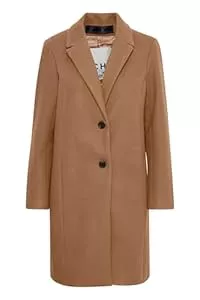 ICHI Mäntel ICHI IHJANNET JA4 Damen Steppmantel Wintermantel Winterjacke Kurzmantel mit Reverskragen und Knöpfen