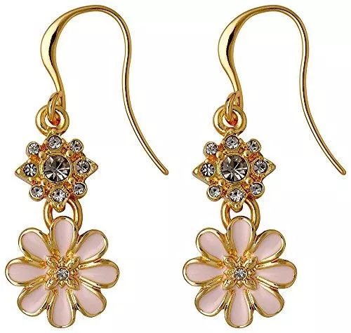 PILGRIM Schmuck Pilgrim Jewelry Damen-Ohrhänger Messing Kristall Rhymes rosa 201422713