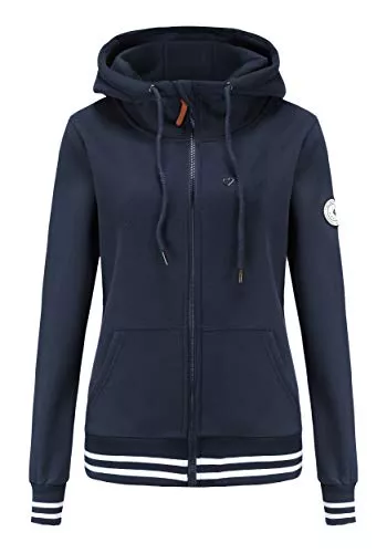 TrendiMax Kapuzenpullover TrendiMax Damen Sweatjacke Kapuzenpullover Zip Hoodie Kapuzenjacke Winter Sweatshirt Jacke