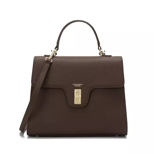 Carlheim Taschen & Rucksäcke Carlheim, Gotland Genuine Leather collection, Estelle Genuine Leather Handbag (Brown)