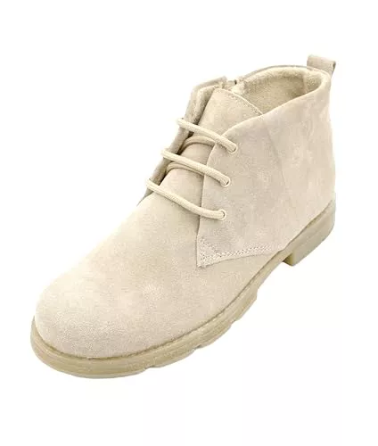 Kristian Shoes Stiefel Kristian Shoes 2210 Nubukleder Stiefeletten Damen - Handgefertigt in der EU - Warme Polsterung, Elegante Winterschuhe Damen, Hochwertige Winterstiefel für Stil und Komfort