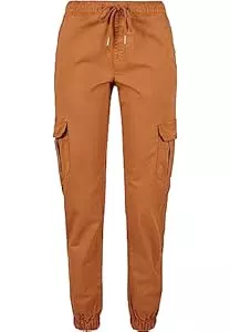 Urban Classics Hosen Urban Classics Damen Ladies High Waist Cargo Jogging Pants