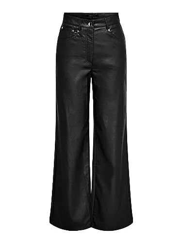 ONLY Hosen ONLY Damen Onlhope-Mady Hw Faux Leather Cc PNT Rp Hose