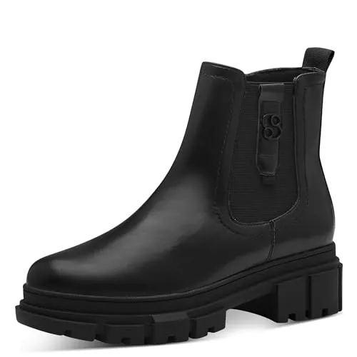 s.Oliver Stiefel s.Oliver Damen Chelsea Boots mit Reißverschluss Vegan