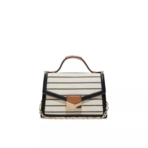 ALDO Taschen & Rucksäcke ALDO Damen Philanie Tasche mit Tragegriff Oben, Schwarze Kombo