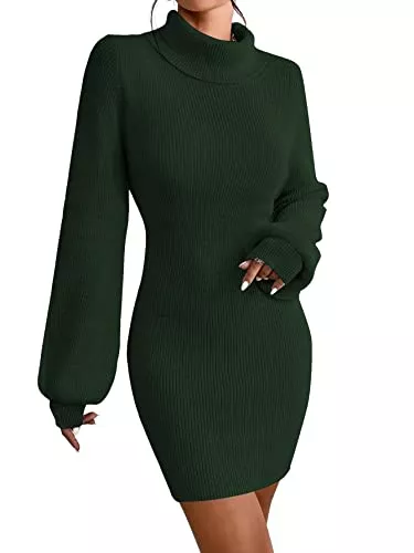 JUOIANTANG Freizeit JUOIANTANG Strickkleid Damen Herbst Pullover Damen Lang Hüftkleid Für Frauen