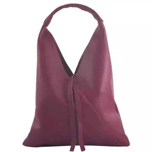 modamoda de Taschen & Rucksäcke modamoda de T260 Damen Leder Schultertasche Shopper Elegant Alltagstauglich handmade in Italy