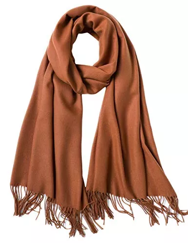 MaaMgic Schals & Tücher MaaMgic Schal Damen Warm Herbst Winter unifarben Baumwolle mit quasten/fransen, 40+ Farben Einfarbig Pashmina Schals und Tücher für abendkleid xl Stola Scarf Winterschal MEHRWEG