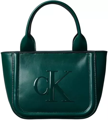 Calvin Klein Taschen & Rucksäcke Calvin Klein Damen Raised Ck Small Tote with Strap Lv04f3219g Tragetasche
