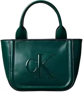 Calvin Klein Taschen & Rucksäcke Calvin Klein Damen Raised Ck Small Tote with Strap Lv04f3219g Tragetasche