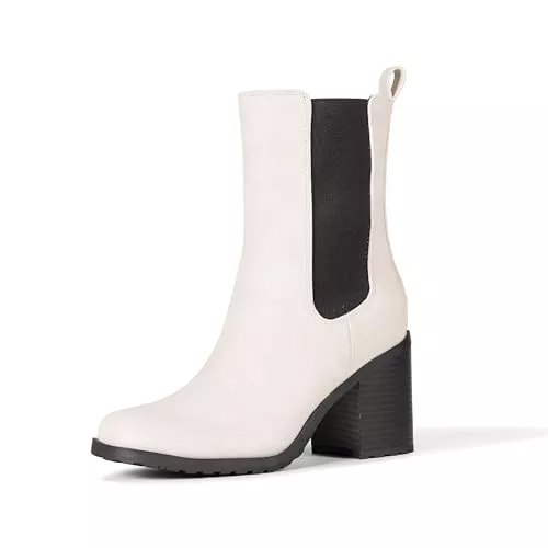 Amazon Essentials Stiefel Amazon Essentials Damen Chelsea-Stiefel mit Absatz