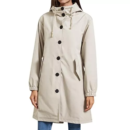 YFFUSHI Mäntel YFFUSHI Damen Leichte Jacke mit Kapuze - Allwetter Windjacke für Frauen