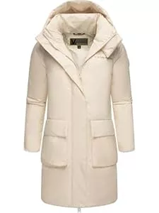 MARIKOO Mäntel MARIKOO Damen Mantel Lange warme Winterjacke mit Kapuze Nanami 16 S-3XL
