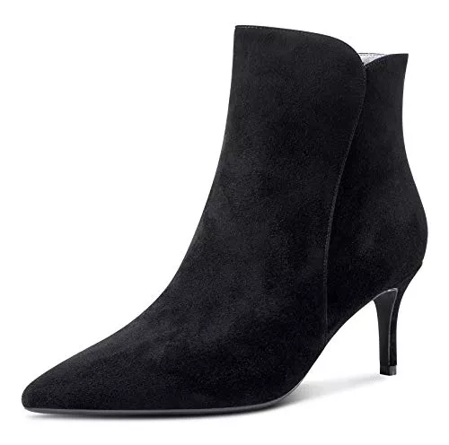 NobleOnly Stiefel NobleOnly Damen Stiefeletten Reißverschluss Stilettos 6CM High Heels Boots