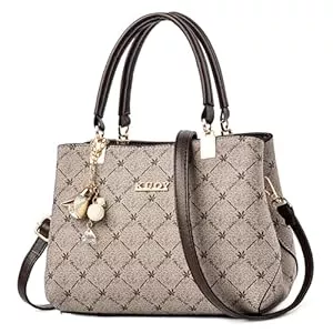 FORRICA Taschen & Rucksäcke FORRICA Handtaschen Damen Exquisiter Anhänger Umhängetasche Elegant Ahornblatt Henkeltasche Frauen Shopper Tasche PU Leder Schultertasche