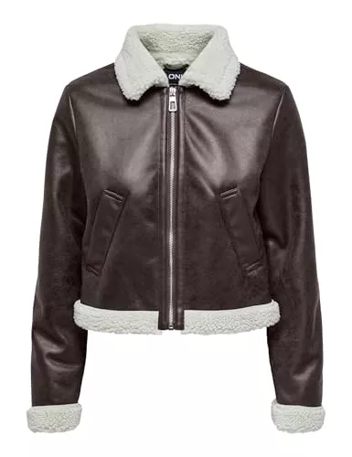 ONLY Westen ONLY Damen Onlbetty Bonded Zip Jacket Cc OTW Bikerjacke