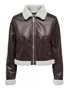 ONLY Westen ONLY Damen Onlbetty Bonded Zip Jacket Cc OTW Bikerjacke