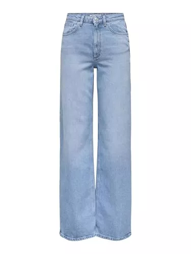 ONLY Jeans ONLY Female Jeans mit weitem Bein ONLJUICY Hohe Taille Weiter Beinschnitt Jeans