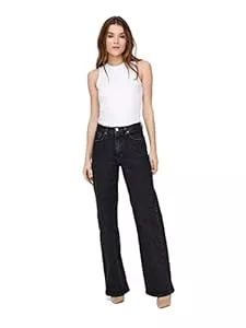 ONLY Jeans ONLY Female Jeans mit weitem Bein ONLJUICY Hohe Taille Weiter Beinschnitt Jeans