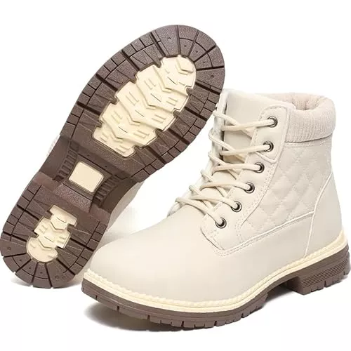 ziitop Stiefel ziitop Winterschuhe Damen Schneestiefel Damen Kurzschaft Stiefel Wasserdicht Warm Gefüttert Winterstiefel Bequem Rutschfeste Winterstiefel Outdoor Schuhe 36-42EU