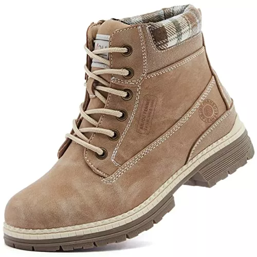 ANJOUFEMME Stiefel ANJOUFEMME Frauen Wandern Schnee Winterstiefel - Damen Trekking Walking Stiefel Wasserdicht Camping Outdoor Schuhe