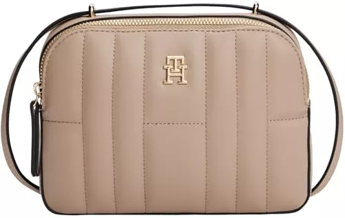 Tommy Hilfiger Taschen & Rucksäcke Tommy Hilfiger Damen Crossbody Bag Tasche Feminine Camera Bag Klein, Beige (Coastal Taupe), Einheitsgröße
