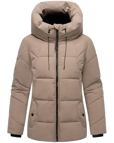 MARIKOO Jacken MARIKOO Damen Winterjacke warme Steppjacke mit Verstellbarer Kapuze Kuscheltatze XVI XS-XXL