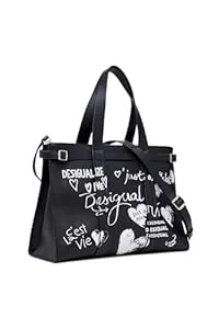 Desigual Taschen & Rucksäcke Desigual Shopper Umhängetasche Hobart Seshat Shopping Bag Black schwarz