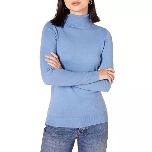 Amazon Essentials Pullover & Strickmode Amazon Essentials Damen Leichter, Langärmeliger Rollkragenpullover, Klassischer Schnitt (Erhältlich In Übergröße)