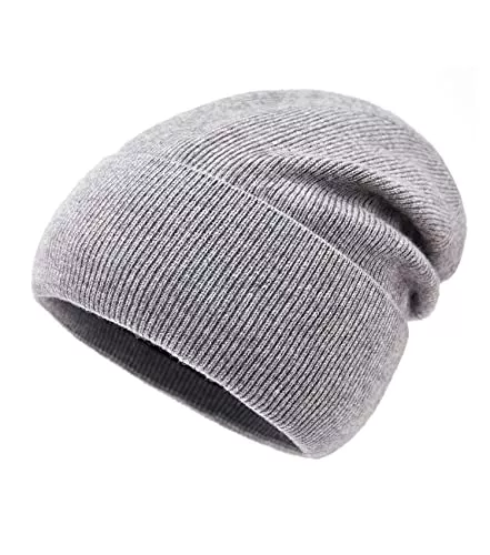 Lallier Hüte & Mützen Lallier Beanie aus 100% Merinowolle mit Fleecefutter für Damen und Herren, gerippte, warme Wintermütze aus Reiner Wolle mit Geschenkbox