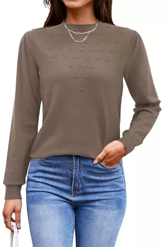 Arach&Cloz Pullover & Strickmode Arach&Cloz Damen Pullover Herbst Winter Langarm Strickpullover Rundhals Casual Tops Stricken Shirt Blusen