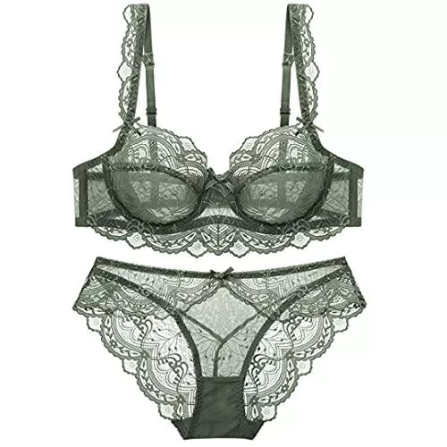 Renost Unterwäsche & Dessous Renost Sexy Spitze Ultradünne Transparente BH Und Höschen Set Große Dessous Set Damen Büstenhalter