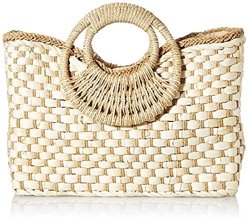 PIECES Taschen & Rucksäcke Pieces Damen PCTESSA Straw Bag Umhängetaschen